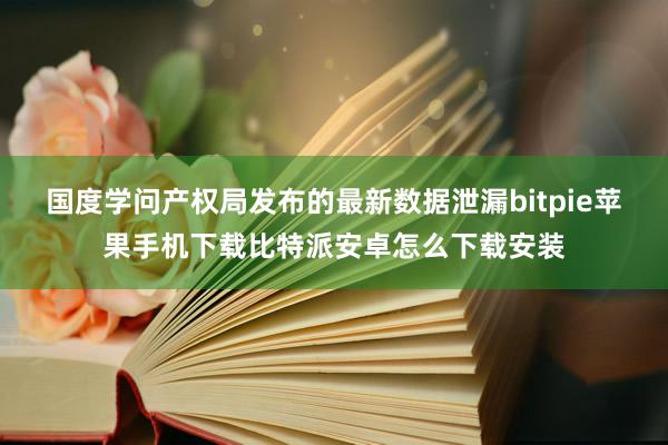 国度学问产权局发布的最新数据泄漏bitpie苹果手机下载比特派安卓怎么下载安装