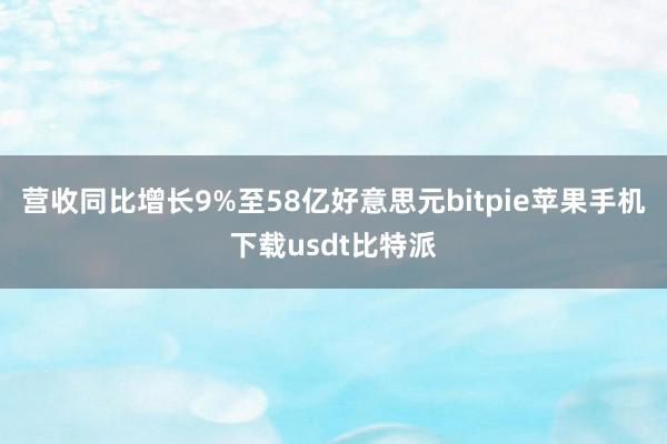 营收同比增长9%至58亿好意思元bitpie苹果手机下载usdt比特派