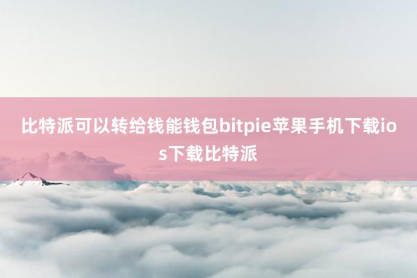 比特派可以转给钱能钱包bitpie苹果手机下载ios下载比特派