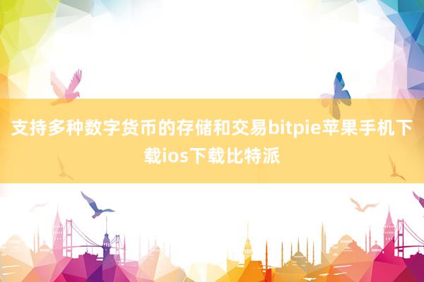 支持多种数字货币的存储和交易bitpie苹果手机下载ios下载比特派