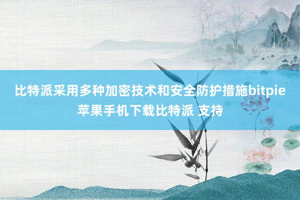 比特派采用多种加密技术和安全防护措施bitpie苹果手机下载比特派 支持