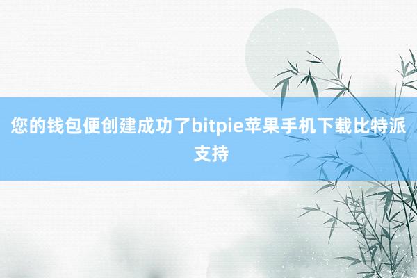 您的钱包便创建成功了bitpie苹果手机下载比特派 支持