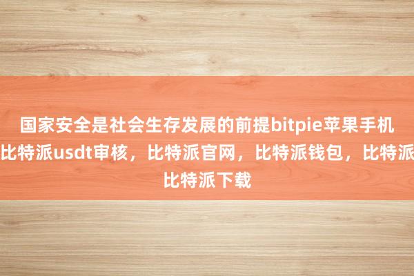 国家安全是社会生存发展的前提bitpie苹果手机下载比特派usdt审核，比特派官网，比特派钱包，比特派下载