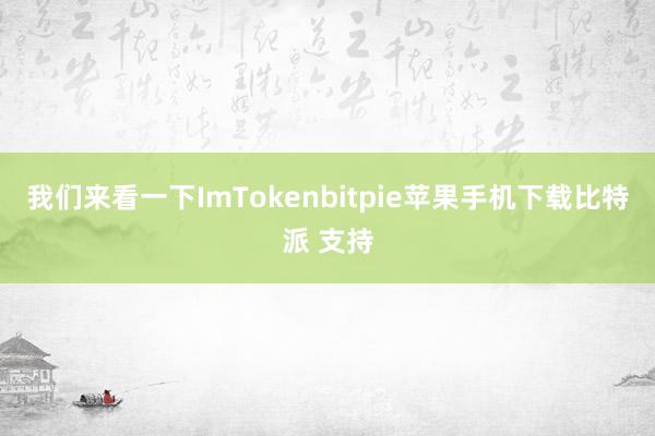 我们来看一下ImTokenbitpie苹果手机下载比特派 支持