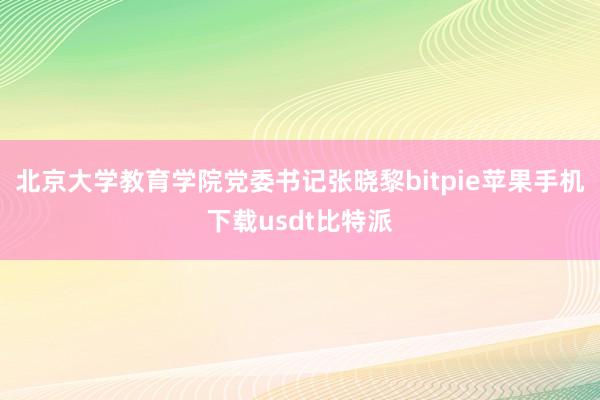 北京大学教育学院党委书记张晓黎bitpie苹果手机下载usdt比特派