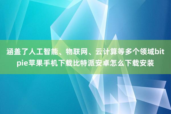 涵盖了人工智能、物联网、云计算等多个领域bitpie苹果手机下载比特派安卓怎么下载安装