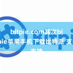 bitpie.com其次bitpie苹果手机下载比特派 支持