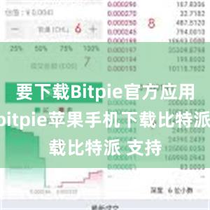 要下载Bitpie官方应用程序bitpie苹果手机下载比特派 支持