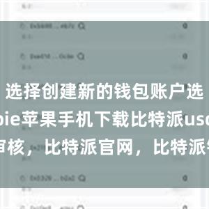 选择创建新的钱包账户选项bitpie苹果手机下载比特派usdt审核，比特派官网，比特派钱包，比特派下载