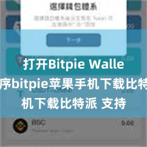 打开Bitpie Wallet应用程序bitpie苹果手机下载比特派 支持