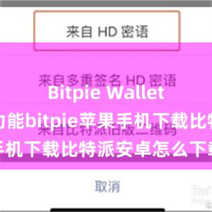 Bitpie Wallet具有强大的功能bitpie苹果手机下载比特派安卓怎么下载安装