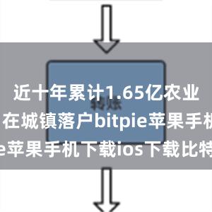 近十年累计1.65亿农业转移人口在城镇落户bitpie苹果手机下载ios下载比特派