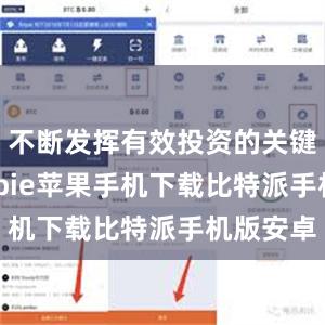 不断发挥有效投资的关键作用bitpie苹果手机下载比特派手机版安卓
