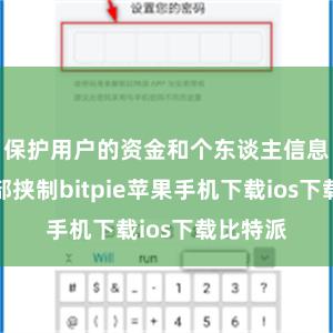 保护用户的资金和个东谈主信息不受外部挟制bitpie苹果手机下载ios下载比特派