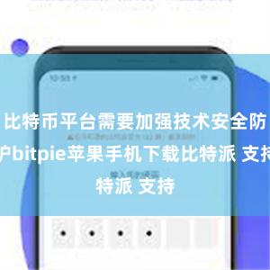 比特币平台需要加强技术安全防护bitpie苹果手机下载比特派 支持