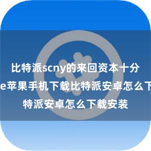 比特派scny的来回资本十分低bitpie苹果手机下载比特派安卓怎么下载安装